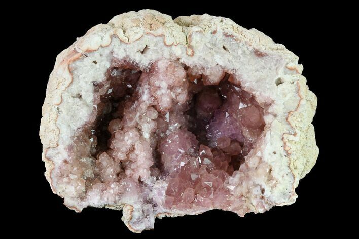 Pink Amethyst Geode Half - Exceptional Specimen #170189